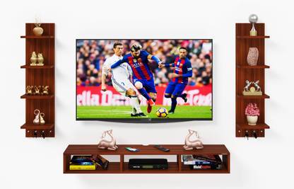 Captiver Engineered Wood Wall Mounted Entertainment Tv Unit 55 Inch Engineered Wood TV Entertainment Unit