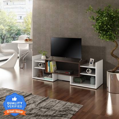 A GLOBIA CREATIONS Spark TV Unit Engineered Wood TV Entertainment Unit