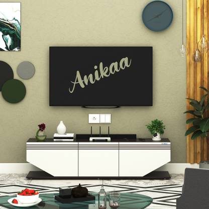 ANIKAA Anikaa Velora TV Unit Modern Floor-Standing TV Cabinet with Storage Console Engineered Wood TV Entertainment Unit