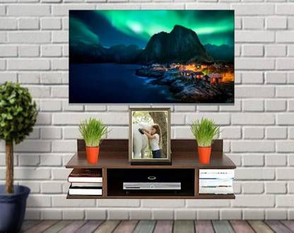 PNDG Setup box stand for home wall//setup box stand for home wall with drill, Engineered Wood TV Entertainment Unit