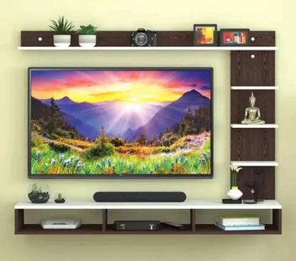 ONEDEEP C Shape Engineered Wood TV Unit Engineered Wood TV Entertainment Unit