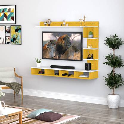 Ankitcrafts Space Saver Wooden Made TV Unit for 55 Inches with Installation Engineered Wood TV Entertainment Unit