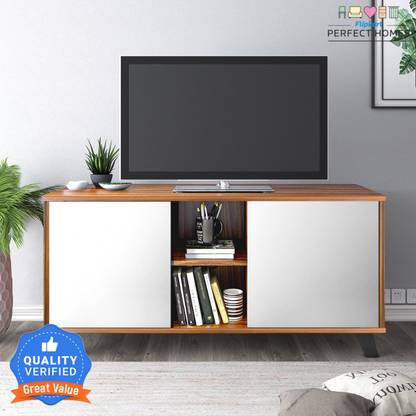 Flipkart Perfect Homes Shelby Engineered Wood TV Entertainment Unit