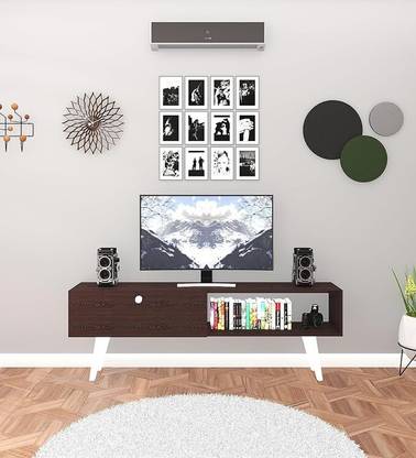 FURNIWUD Isla Floor Stand TV Unit | TV Cabinet Engineered Wood TV Entertainment Unit