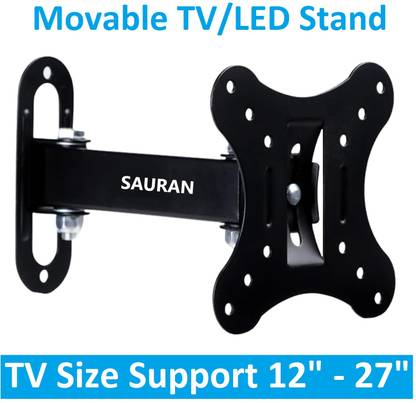 Sauran Movable TV LED/HD/Smart Stand Wall Mount 12 to 27 Inches (TSS29) Full Motion TV Mount