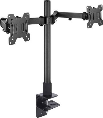 Volo Dual Monitor Stand - Height-Adjustable Arm Mount/Dual Monitor Desk Mount Stand/Heavy-Duty Adjustable Monitor Arms, 17-32" Monitor Stand for 2 LCD Screens (Color: Black) Full Motion TV Mount