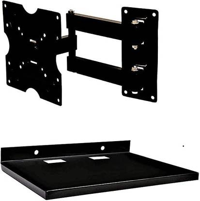 ANTHEM wall moving bracket led dual arm LED set top box stand Combo Full Motion TV Mount