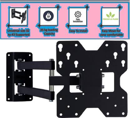 merugni UNIVERSAL LG OLED C2 (42/32/40 inch) Smart TV 6 WAY MOVABLE TV STAND Full Motion TV Mount