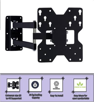 merugni A HEAVY DUTY WALL MOUNT for 23 to 42 inch LED/4K/Smart TV TILT STAND Full Motion TV Mount