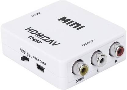 TrustEdge TV-out Cable Mini HDMI to AV Converter With HDMI2AV 1080P Adapter Connector For Projector PC Laptop