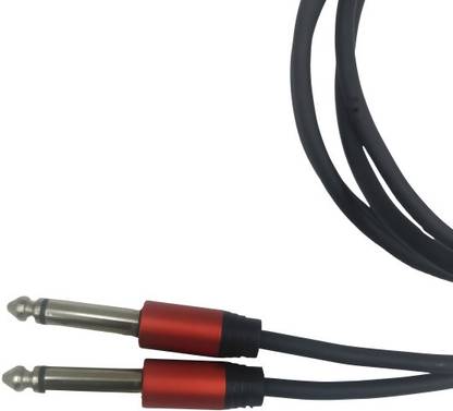 AXILENT PRO Mono Audio Cable 1.5 m 1/4 inch TRS Cable, Heavy Duty 6.35mm Male to Male Stereo Jack Balanced Cable Straight TS Patch Cable (1.5m / 4.90ft)