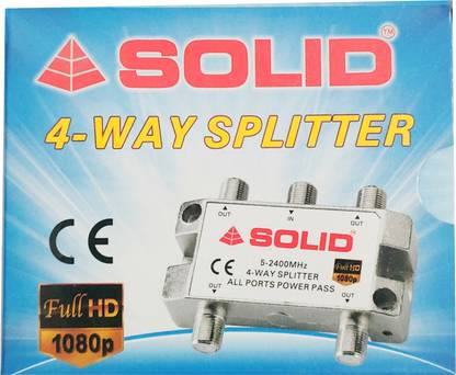 Solid  TV-out Cable 4- WAY SPLITTER