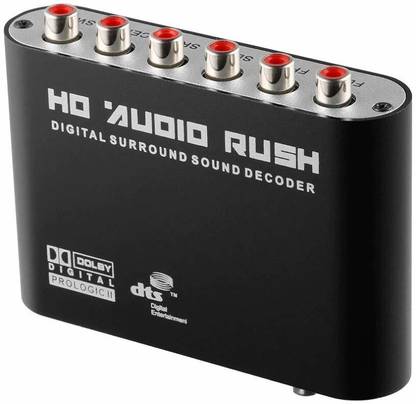 Tobo  TV-out Cable Digital Audio Decoder Optical SPDIF Coaxial Dolby 5.1Ch Analog 6 RCA)TD-568H