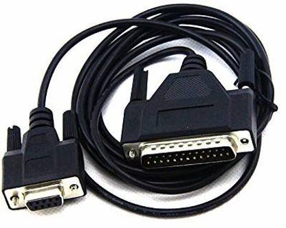 Earthcom  TV-out Cable Db25 (25 Pin) Male To Db9 (Serial / Rs232)Female Cable For Monitor,Modem,Printer