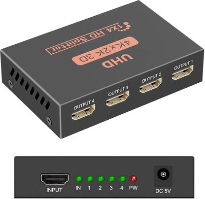 Tobo  TV-out Cable HDMI Splitter 1 in 2 Out UHD 4K 2K 3D 1x2 Splitter.(CY05) TD-488H