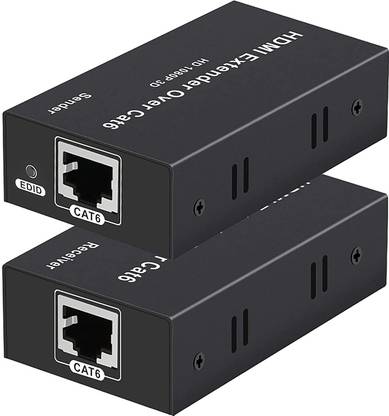 microware 60 Meter HDMI Extender Over CAT 5e/6 LAN Cable Media Streaming Device