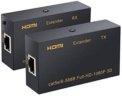 microware  TV-out Cable 60M HDMI Ethernet Repeater Over Singal RJ45 Cat5e/Cat6/Cat7 Ethernet LAN Cable