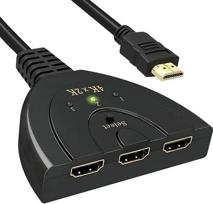 Sancy  TV-out Cable HDMI Splitter 3 in 1 Out, 3-Port HDMI Switcher Selector with Pigtail HDMI Cable