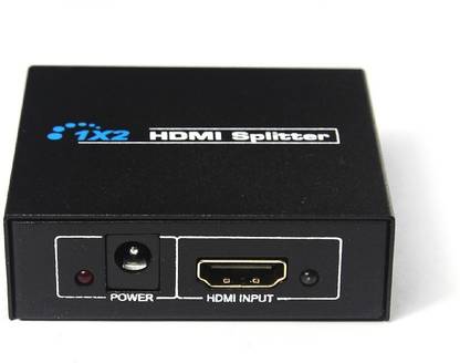 LipiWorld  TV-out Cable HDMI Splitter 1 IN 2 OUT Full HD 1080P Support 3D v1.4 for HDTV / STB/ DVD / Projector / DVR BLACK