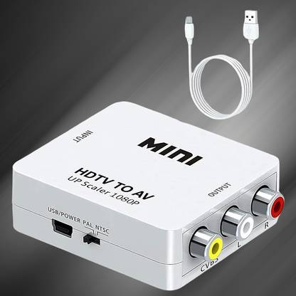 SDMINITEK  TV-out Cable MINI HDMI2AV Up Scaler 1080P HD Video Converter