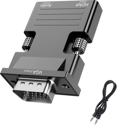 microware  TV-out Cable HDMI to VGA Converter Adapter with Audio for HDMI Interface to HDMI Output