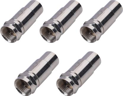 MX  TV-out Cable Male F Type Connector to RF Male Connector (MX538)(PACK OF 5)