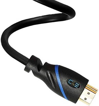 C&E HDMI Cable 4.5 m 15 feet - High Speed Cable Male to Male Cable for LED/LCD TV, PC Monitor, Setup Box -4.5m HDMI Male to Male Cable for 3D PS3, Xbox 360, Blueray, HDTV, Plasma TV, LED and LCD (Black) (Black, For TV)