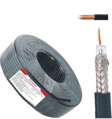Shivpriya  TV-out Cable Plus2 RG-6 Copper Clad Steel Coaxial 100 Mtr Cable