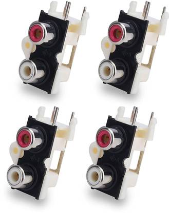 MX  TV-out Cable HEAVY DUTY RCA FEMALE CONNECTOR (MX323)(PACK OF 3)