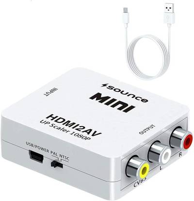 sounce  TV-out Cable HDMI to RCA Converter - 1080P AV Composite Video Audio Adapter
