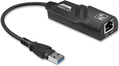 LINKKRAFT USB 3.0 to Ethernet Gigabit 10/100/1000 Mbps Ethernet Adapter Plug N Play Wired USB Lan Adapter compatible with Linux, Mac, Windows