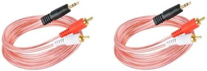 Sauran  TV-out Cable PACK OF 2, 3.5mm Male To 2 RCA Male Stereo Audio Cable For Tablet, Mobile