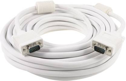 TERABYTE  TV-out Cable High Quality VGA 15 Pin Male-Male Cable for LCD LED TFT Moniter-5 MTR