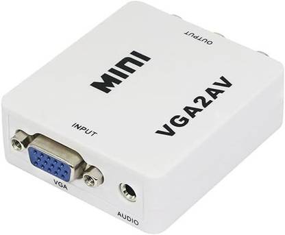 WEFLY VGA to AV Converter VGA to RCA Composite Adapter with Audio PC to TV TD-657VC TV Tuner Card