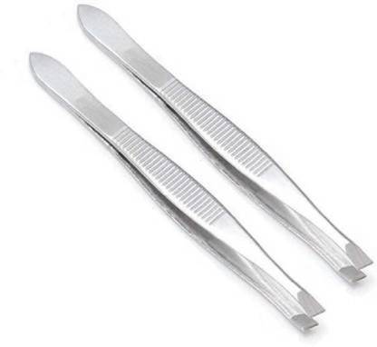 Elecsera Beauty & Fashion Plucker Tweezer for Eyebrow Hair Removal for Women and Men Pack of 2