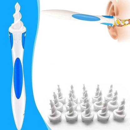 JIRNDAL Ear Wax Removal Ear Cleaner Earwax Remover Spiral Soft Silicone Safe