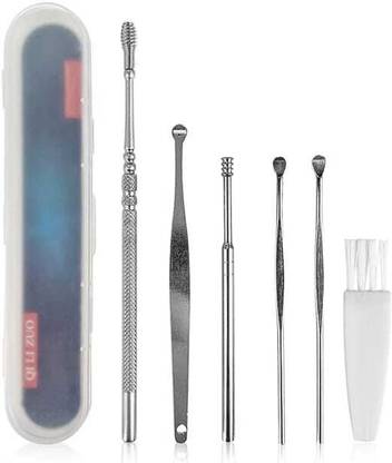 FlyTouch Adult Kids Safety Spiral Earwax Cleaning Brush Curette Ear Wax Removal Cleaner