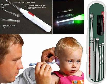 FlyTouch Earwax Cleaner Large And Small Ear Spoon, With Suitable For A Variety Of Needs