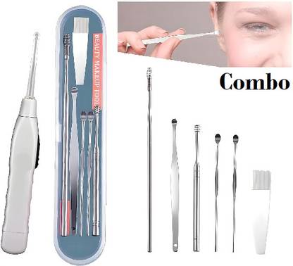 FlyTouch 6-In-1 High Quality Ear With Pu Tools Removal Kit For Kids/Adults Portable