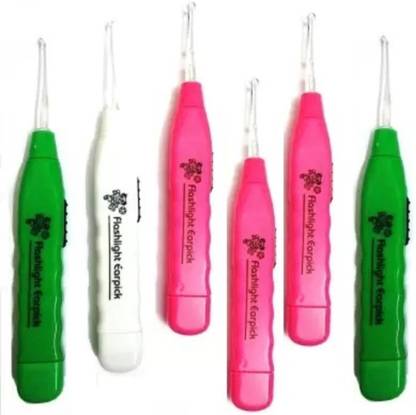 YTM Pack of 6 Ear Cleaning tools LED Flashlight EarPick Ear Wax light_Remover
