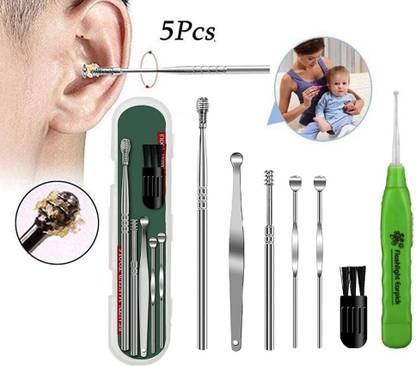 FlyTouch Ear Spoon Ear Picking Tool Spring Earwax Cleaner Tool Set To Clean The Ears