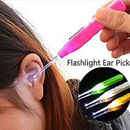 SHM 3Pcs Baby Ear Wax Cleaner LED Light Ear Cleaning Earpick Earwax Remover