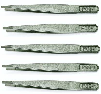 alis Black Plastic ESD Tweezers For Laboratory, Jewellery Making Working With Delicate Electronic Parts And Also Many Crafts Set of 10pcs