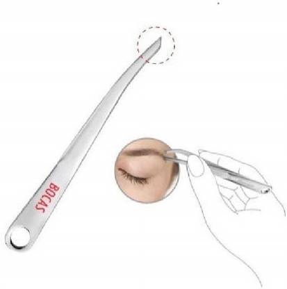 Bocas Ergonomic Stainless Steel 3 Way Tip Tweezers Beauty Tool Grooming Eyebrow