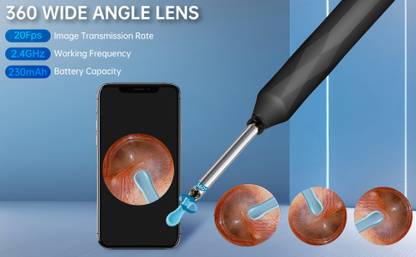 VISHIXIT Ear Wax Removal Kit with 1080P Ear Camera Otoscope with Light Ear Cleaning Kit