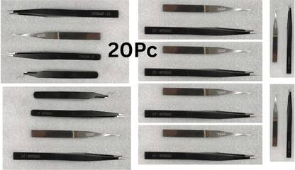 Onkar 4 In 1 Stainless Steel Tweezers Combo Set With jewellery repair