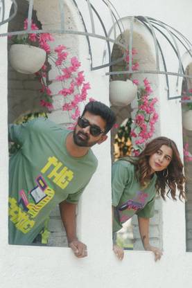 Maniac Printed Couple T-shirts Twinning Set