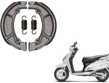 Auto Emporium Hub Motorcycle Brake Shoe With Spring set Compatible for Honda Activa Front/Back Brake Shoe Rear Brake Shoe
