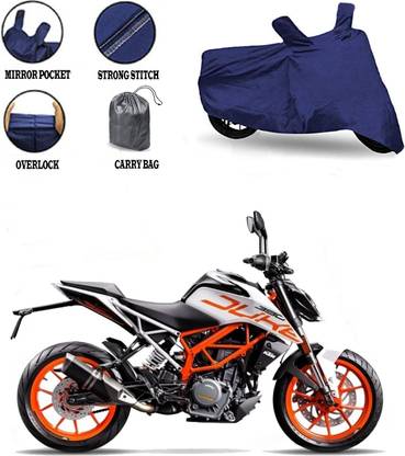 FABTEC Two Wheeler Cover for KTM Two Wheler Cover For KTM Duke 390 NAVY BLUE