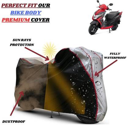 Delphinium Waterproof Two Wheeler Cover for Honda